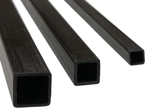 (2) KARBXON – 4mm x 4mm x 1000mm PULTRUDED – Square-Carbon Fiber Tube - Square Hollow Carbon Fiber rods – Square Pure Carbon Fibre Tubes - Lightweight High Strength Carbon Fiber Shaft (2) Tubes in Kuwait