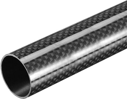 uxcell Carbon Fiber Tube 8x6x500mm for RC Airplane Quadcopter Black Tube 3K Roll Wrapped Glossy Surface in Saudi Arabia
