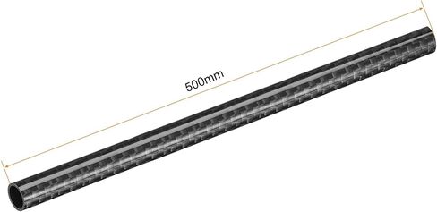 uxcell Carbon Fiber Tube 8x6x500mm for RC Airplane Quadcopter Black Tube 3K Roll Wrapped Glossy Surface in Saudi Arabia