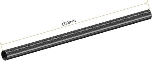 uxcell Carbon Fiber Tube 8x6x500mm for RC Airplane Quadcopter Black Tube 3K Roll Wrapped Glossy Surface in Saudi Arabia