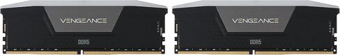 ذاكرة الوصول العشوائي CORSAIR VENGEANCE RGB DDR5 بسعة 32 جيجابايت (2 × 16 جيجابايت) وسرعة 5200 ميجاهرتز CL40 Intel XMP iCUE المتوافقة مع ذاكرة الكمبيوتر - أسود (CMH32GX5M2B5200C40) in Kuwait