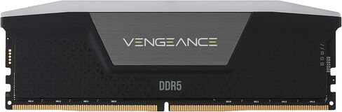 ذاكرة الوصول العشوائي CORSAIR VENGEANCE RGB DDR5 بسعة 32 جيجابايت (2 × 16 جيجابايت) وسرعة 5200 ميجاهرتز CL40 Intel XMP iCUE المتوافقة مع ذاكرة الكمبيوتر - أسود (CMH32GX5M2B5200C40) in Kuwait