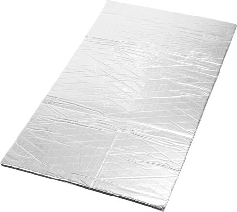 uxcell 18pcs 10mm 394mil 29.06sqft Car Sound Deadener Insulation Mat Alumina Fiber Door Audio Noise Insulation 20''x12'' in Saudi Arabia