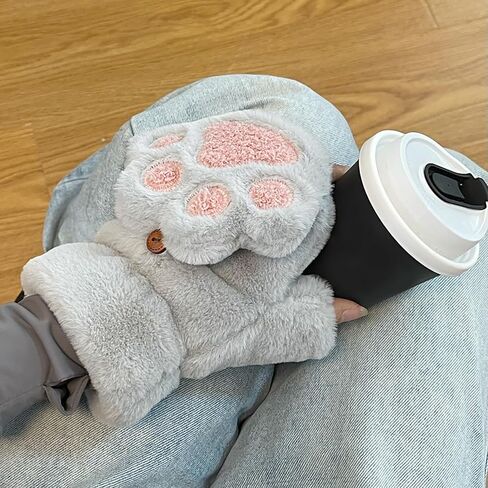 VASTLUCKY Womens Mittens Cold Weather Gloves with String Cozy Wool Knit Thick Double Layers Fleece Winter Mittens in Saudi Arabia