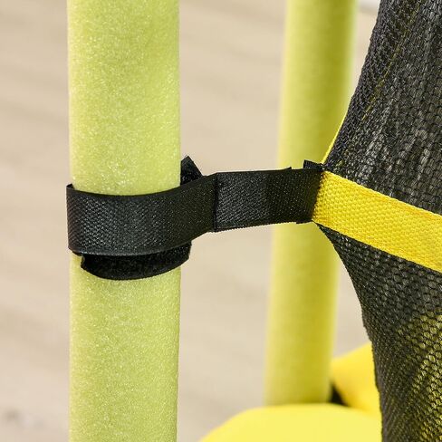 ترامبولين مقاس 4.6 بوصات للأطفال، ترامبولين للأطفال مقاس 55 بوصة مع حاوية أمان وحفرة كروية للاستخدام الداخلي أو الخارجي، مصمم للأطفال من سن 3 إلى 10 سنوات in Kuwait