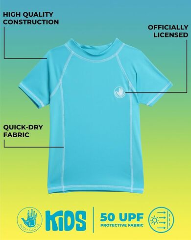 قميص Body Glove للأولاد من Rash Guard - UPF 50+ قميص سباحة سريع الجفاف للحماية من الشمس والرمال - ملابس سباحة للأطفال (5-14) in Kuwait