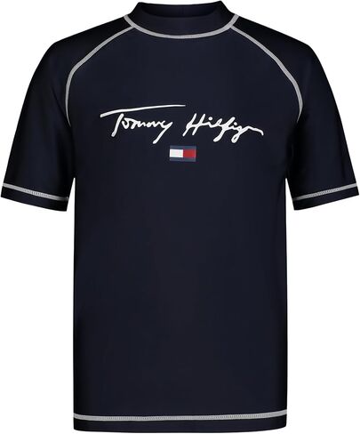 Tommy Hilfiger Boys' Rashguard مع عامل حماية من أشعة الشمس فوق البنفسجية 50+ in Saudi Arabia