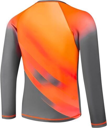 VAYAGER Boys Rash Guard Swim Shirt Long Sleeve for Kids Youth UPF+ 50 Sun Protection Rashguard Water Swimming Fishing Shirts in Saudi Arabia
