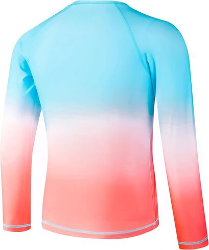 VAYAGER بنين طفح الحرس السباحة قميص طويل الأكمام للأطفال الشباب UPF + 50 حماية من الشمس Rashguard المياه السباحة الصيد القمصان in Kuwait