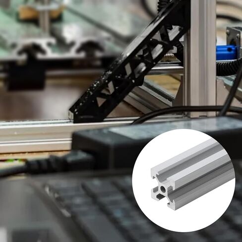 UTALIND 2020 ملف بنتوء من الألومنيوم قياسي 500 مم فتحة V دليل السكك الحديدية الخطية الفضية لأجزاء الطابعة ثلاثية الأبعاد، السكك الحديدية الخطية المؤكسدة، 4 قطع in Kuwait