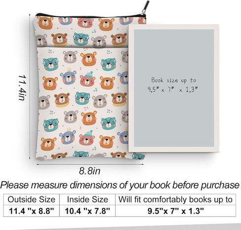 Book Sleeve Book Cover Book Lovers Gifts Book Club Gifts Bookish Gifts Book Protector Book Gifts for Readers Bibliophile Librarian Bookworm Mothers Day Graduation Birthday Strawberry Lover Gifts in Saudi Arabia