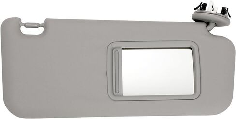 HIMIKI Gray Sun Visor Sunvisor with Sunroof and Light Right Passenger Side Compatible with 2006 2007 2008 2009 2010 2011 2012 2013 Toyota RAV4 Replacement for 74310-42451-B2 in Saudi Arabia