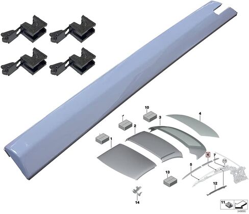 Convertible Roof Top Hinge Cover Convertible Roof Molding Top Hinge Cover Left Right 2007-2019 for BMW M3 M4 328i 335i 428i 430i 435i 440i Replacement Number# 54377184038,54377184048,54377184037 in Saudi Arabia