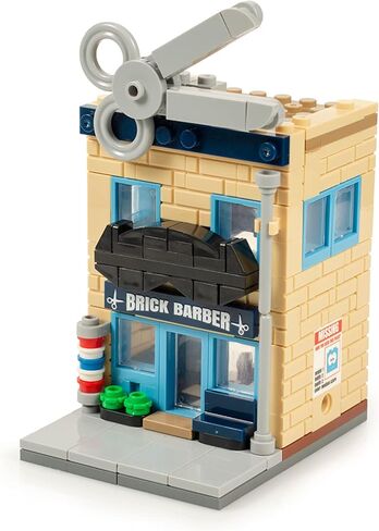 Brick Loot Barber Barbershop Building Brick Set. 196 Pieces 100% Compatible, fits Lego and Other Major Brick Brands in Kuwait