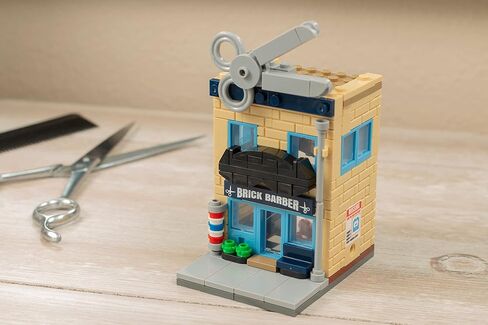 Brick Loot Barber Barbershop Building Brick Set. 196 Pieces 100% Compatible, fits Lego and Other Major Brick Brands in Kuwait