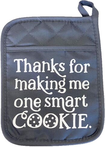 شكرًا على صنع ملف تعريف ارتباط ذكي واحد، قفاز فرن رمادي، هدية تقدير المعلم، هدية عيد الميلاد in Kuwait