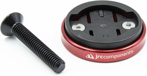 مكونات JRC Enkei Top Cap Bike Stem Mount | متوافق مع جميع موديلات أجهزة Wahoo Elemnt GPS | هيكل ألومنيوم 6061-T6 خفيف الوزن باستخدام الحاسب الآلي | مناسبة للاستخدام مع سماعة رأس مقاس 1 1/8 بوصة - باللون الأحمر in Saudi Arabia