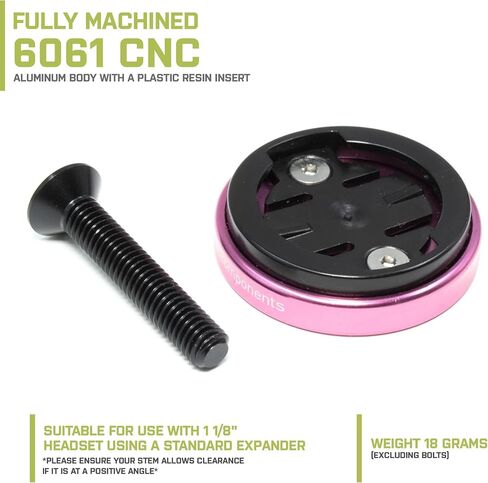 مكونات JRC Enkei Top Cap Bike Stem Mount | متوافق مع جميع موديلات أجهزة Wahoo Elemnt GPS | هيكل ألومنيوم 6061-T6 خفيف الوزن باستخدام الحاسب الآلي | مناسبة للاستخدام مع سماعة رأس مقاس 1 1/8 بوصة - باللون الأحمر in Saudi Arabia