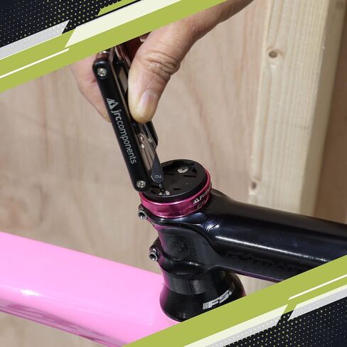 مكونات JRC Enkei Top Cap Bike Stem Mount | متوافق مع جميع موديلات أجهزة Wahoo Elemnt GPS | هيكل ألومنيوم 6061-T6 خفيف الوزن باستخدام الحاسب الآلي | مناسبة للاستخدام مع سماعة رأس مقاس 1 1/8 بوصة - باللون الأحمر in Saudi Arabia