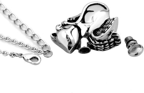 قلادة جرة حيوان القطة من LovelyCharms لقلادة حرق الجثث التذكارية للرماد in Kuwait