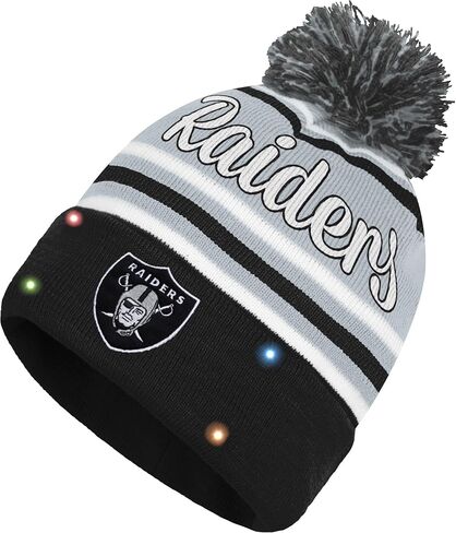 قبعة FOCO للسيدات من NFL Wordmark Script Team Color Ski Skull Cap مضيئة in Kuwait