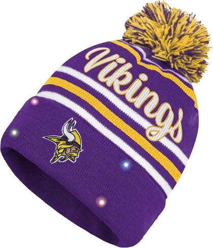 قبعة FOCO للسيدات من NFL Wordmark Script Team Color Ski Skull Cap مضيئة in Kuwait