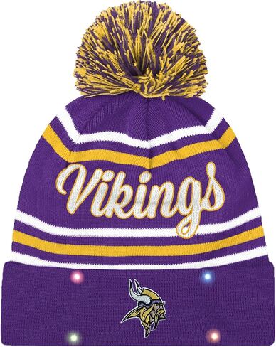 قبعة FOCO للسيدات من NFL Wordmark Script Team Color Ski Skull Cap مضيئة in Kuwait