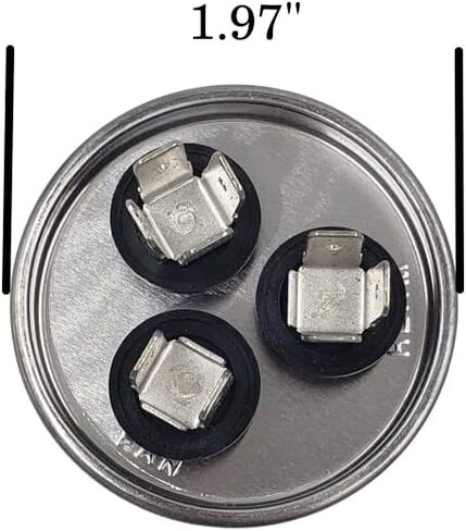 QXParts C65R Capacitor 45+5 uF ±5% 440VAC 45/5 MFD 50/60 Hz Motor Round Dual Run for Air Conditioners, Dehumidifiers, Washing Machines, Dishwashers C22.2NO.190 E237947 in Saudi Arabia