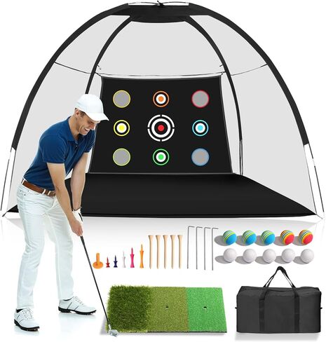 شبكة جولف Ktaxon، مجموعة تدريب شبكة تدريب الجولف مقاس 10×7 أقدام in Kuwait