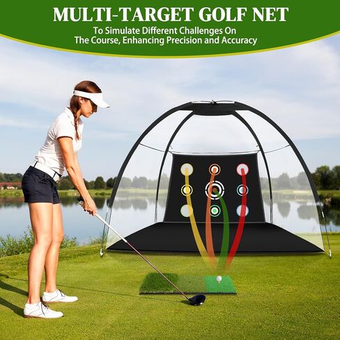 شبكة جولف Ktaxon، مجموعة تدريب شبكة تدريب الجولف مقاس 10×7 أقدام in Kuwait