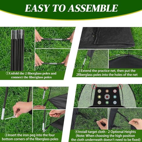 شبكة جولف Ktaxon، مجموعة تدريب شبكة تدريب الجولف مقاس 10×7 أقدام in Kuwait