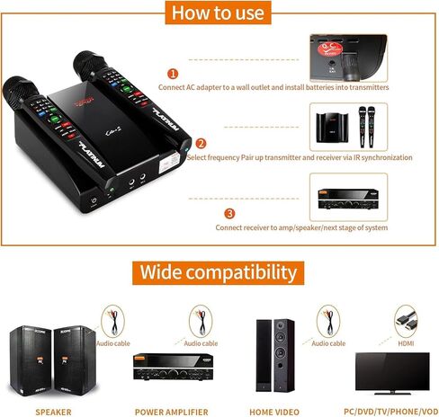 The Platinum Karaoke Machine adutls Comes with 2upgraded Wireless miceophones Features Over 23k Songs 7k Filipino Tagalog 4k Hind 12k English in Kuwait