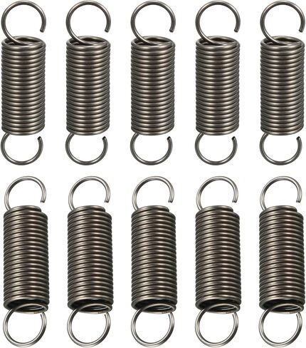 DTGN 1x10x40mm(WxODxL) Extension Spring - 10Pack - Good for Home Repair Machinery - Spring Steel Extended Compressed Spring - Dark Grey in Saudi Arabia