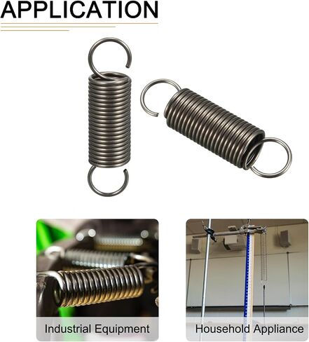 DTGN 1x10x40mm(WxODxL) Extension Spring - 10Pack - Good for Home Repair Machinery - Spring Steel Extended Compressed Spring - Dark Grey in Saudi Arabia