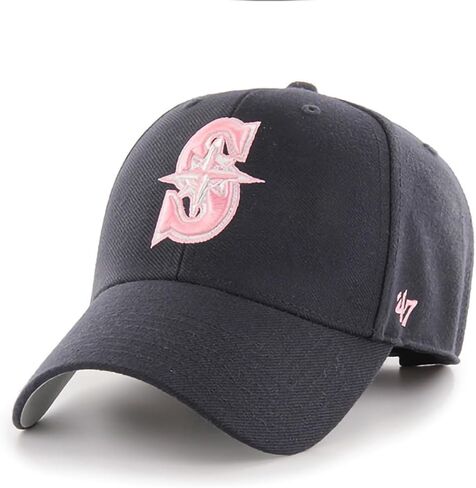 '47 MLB Navy Pink MVP Adjustable Hat, Women's One Size Fits All in Saudi Arabia