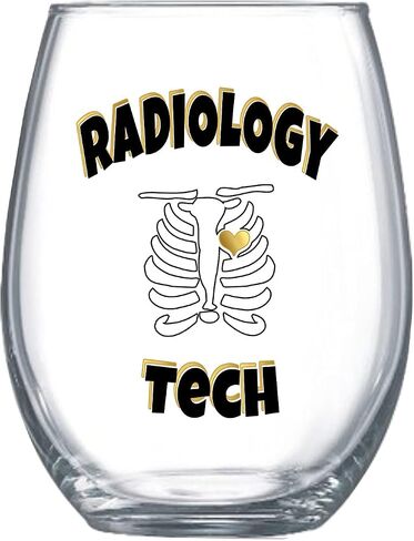 18oz Stemless Wine Glass for Radiology Techs, Rad Tech Rib Cage Design, Perfect Gift for Graduation, Appreciation, and Celebrations, Ideal for Radiologists, Students, and Professionals 0053 in Saudi Arabia