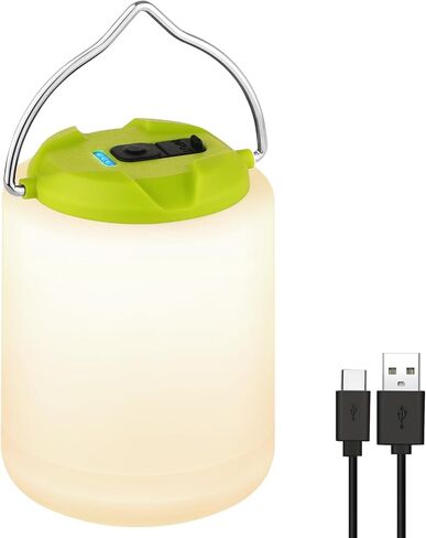 LED Camping Lantern, Rechargeable Camping Light Outdoor Flashlights Lantern | 1000LM, 4 Modes, IP44 Waterproof Portable Emergency Camp Essentials Light Tent Lamp for Hurricane Hiking Survival Kits, Black in Kuwait