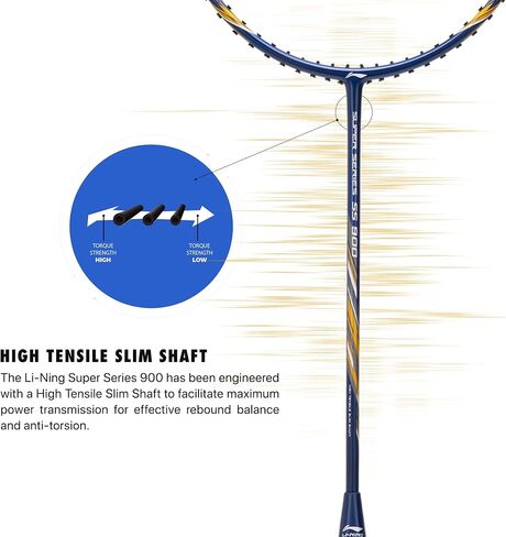 Li-Ning Super Series 900 Strung Badminton Racket with Free Full Cover in Saudi Arabia