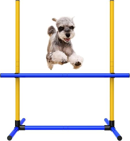 معدات تدريب حواجز القفز للكلاب من MAICOBI، في الأماكن المغلقة أو الهواء الطلق، معدات تدريب خفة الحركة للكلاب، دورة عوائق القفز للكلاب في الهواء الطلق، معدات الملعب، حقيبة حمل (مجموعة واحدة) in Kuwait