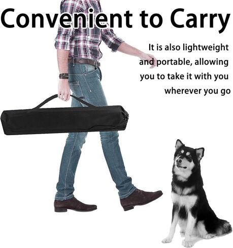 معدات تدريب حواجز القفز للكلاب من MAICOBI، في الأماكن المغلقة أو الهواء الطلق، معدات تدريب خفة الحركة للكلاب، دورة عوائق القفز للكلاب في الهواء الطلق، معدات الملعب، حقيبة حمل (مجموعة واحدة) in Kuwait