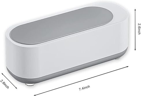 Ultrasonic Cleaner,Ultrasonic Jewelry Cleaner,Ultrasound Clean Machine Professional Sonic Portable Household Cleaner for Cleaning Jewelry,Eyeglass, Watches,Coins, Makeup Brush, Silver White in Kuwait