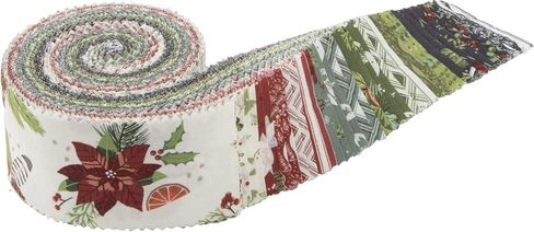 Katherine Lenius Yuletide Forest Rolie Polie 40 2.5-inch Strips Jelly Roll Riley Blake RP-13540-40 in Saudi Arabia