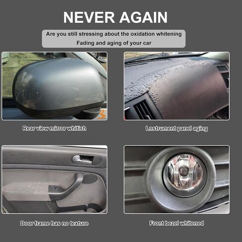 Plastic Restorer for Cars, Ceramic Plastic Coating Trim Restore, Plastic Refreshing Coating, Hydrophobic Trim Coating in Saudi Arabia