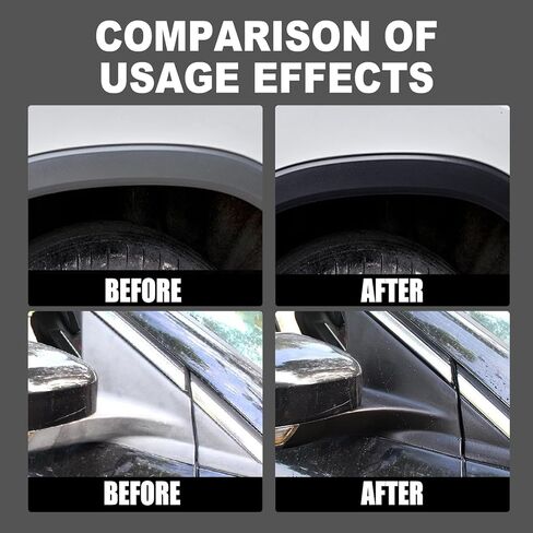 مرمم البلاستيك من RAYHONG لاستعادة حواف طلاء البلاستيك السيراميكي للسيارات، طلاء منعش بلاستيكي، طلاء حواف كارهة للماء، 118 مل*2 عبوة in Kuwait