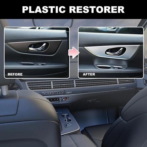 مرمم البلاستيك من RAYHONG لاستعادة حواف طلاء البلاستيك السيراميكي للسيارات، طلاء منعش بلاستيكي، طلاء حواف كارهة للماء، 118 مل*2 عبوة in Kuwait