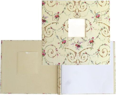Anna Griffin Happy Scrapbook Album - Fabric Post-Bound Album for Scrapbooking - Keep & Organize Memories with Pictures, Journals, Letters or Postcards in a Hard Bound 10 Page Protectors, 12" x 12" in Saudi Arabia