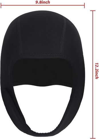 2mm Scuba Diving Hood Thermal Neoprene Wetsuit Hat Cap with Chin Strap Adjustable Diving Cap Swimming Cap Surfing Thermal Hood Beanie Headgear for Snorkeling Kayaking Sailing Canoeing Water Sports in Saudi Arabia