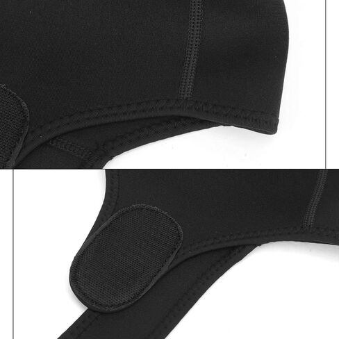 2mm Scuba Diving Hood Thermal Neoprene Wetsuit Hat Cap with Chin Strap Adjustable Diving Cap Swimming Cap Surfing Thermal Hood Beanie Headgear for Snorkeling Kayaking Sailing Canoeing Water Sports in Saudi Arabia