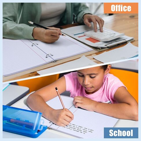 ورق دفتر فضفاض مقاس 8 × 10.5 بوصة لـ 3 مجلدات حلقية، عبوتين من ورق حشو مسطر واسع 3 فتحات، ورق كتابة للمنزل والمكتب والمدرسة والكلية (500 ورقة/حزمة، 80 جرامًا للمتر المربع) in Kuwait