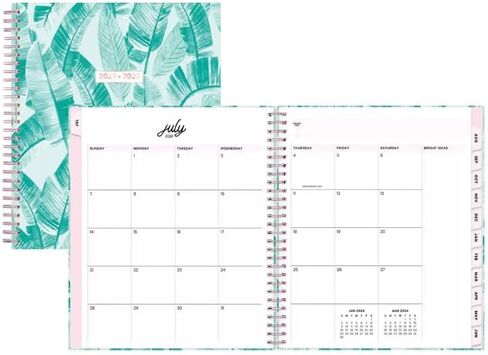 Color Me CourtneyAcademic يوليو 2024 - يونيو 2025 ملاحظات مخطط الغلاف الصلب الأسبوعية/الشهرية 10 × 8 بوصة (نعناع) in Saudi Arabia
